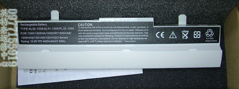 筆電電池 Asus 6蕊 Eee PC 1005HA-M 1005HA-P 1005HA-PU1X 1005HA-PU1X-BK 1005HA-PU1X-BU 1005HA-V 全新白色