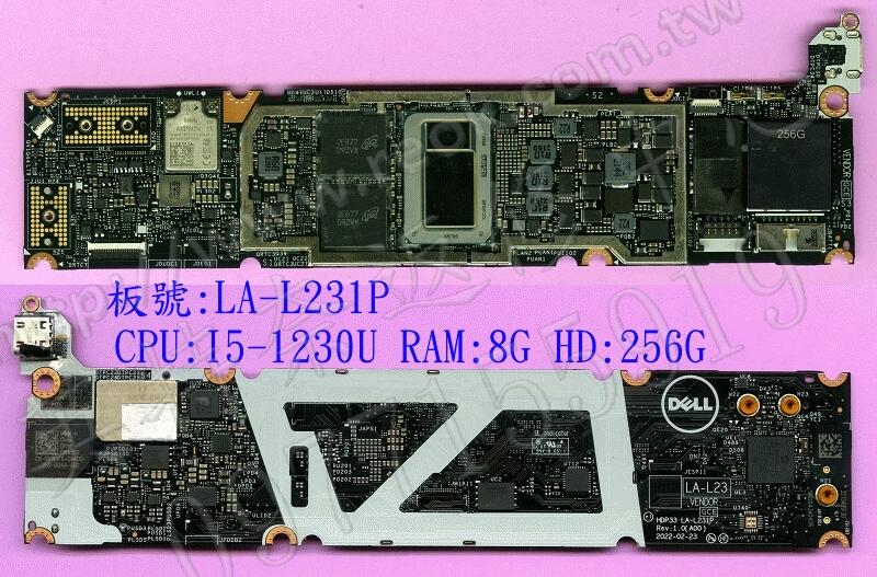 筆電主機板 DELL XPS 13 9315 P153G001 LA-L231P 主機板