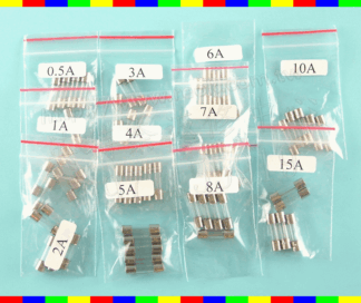 ☆REOK☆ 5mm*20mm保險絲 5*20 0.5A 1A 2A 3A 4A 5A 6A 7A 8A 10A 15A FUSE 250V 圓柱 玻璃管 綜合包