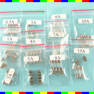 ☆REOK☆ 5mm*20mm保險絲 5*20 0.5A 1A 2A 3A 4A 5A 6A 7A 8A 10A 15A FUSE 250V 圓柱 玻璃管 綜合包