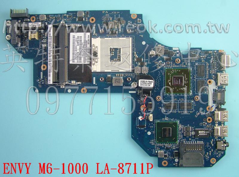 ☆REOK☆ HP 主機板 ENVY M6-1000 HM77 INTEL LA-8711P QCL50
