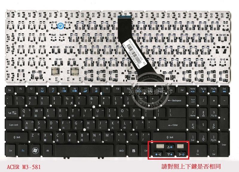 ACER 宏碁 Aspire V5-531 V5-531G V5-551 V5-551G 繁體中文 鍵盤 M3