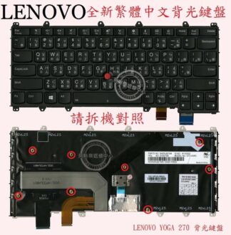 英特奈 Lenovo 聯想 ThinkPad YOGA 370  繁體中文背光鍵盤  YOGA270