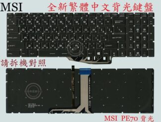 微星 MSI GL73 8RC MS-17C6 GL73 8RD GP73 8RD 背光中文鍵盤 PE70