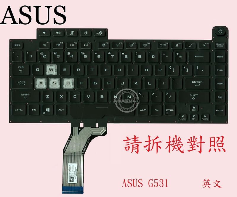ASUS 華碩 G531 G531G G531GD G531GV G531GW G531GU 英文背光鍵盤