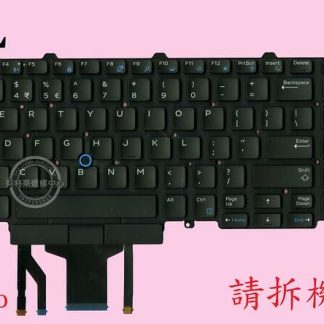 戴爾 Dell Latitude E5550 E5570 P48F001 5590 5591 帶指桿背光英文鍵盤