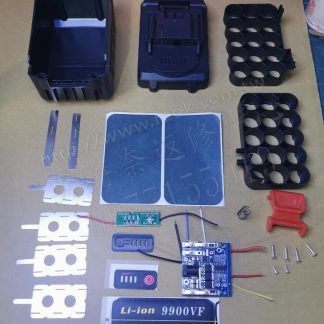 相容牧田 Makita 21V(18V) 15芯 帶電量顯示 不帶通訊 工具電池外殼套件