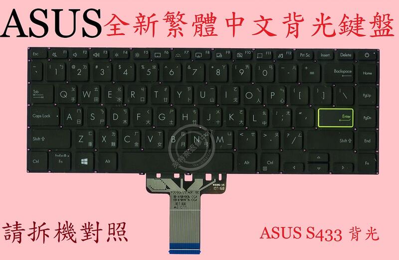 華碩 ASUS X413 X413E X413J 筆電繁體中文背光鍵盤 S433