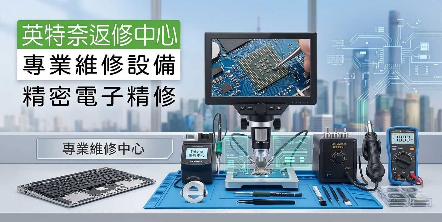 英特奈返修中心 — 筆電・平板・Apple 專業維修與零件
